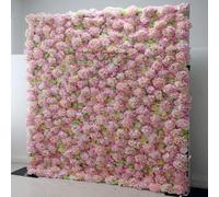HPTHLY Pannelli di Sfondo per Pareti con Grandi Fiori Artificiali Fatti A Mano, Sfondo per Matrimonio con Rose, Parete Floreale 3D in Tessuto per Feste, Baby Shower, M,One Color-1m*1m/3.28 * 3.28FT