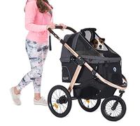 HPZ Pet Rover Run Performance - Passeggino sportivo con ruote in gomma confortevoli, senza chiusura lampo, 1 mano.