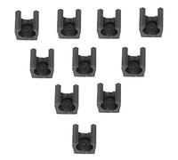 HPZIHUIT 10 pezzi di plastica per biliardo, supporto singolo, mini portacanne da pesca, accessorio portaoggetti (clip centrale)