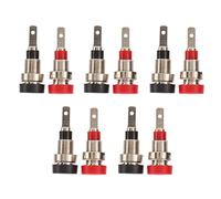 HPZIHUIT 10Pcs Banana Socket Brass 2mm Panel Socket Connector Terminals for Industrial Equipment Automobiles