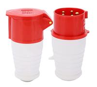 HPZIHUIT 16A 5pin Industrial Pluper Accoppiatore ABS Waterproof Brass Guide per la centrale elettrica aeroportuale del settore