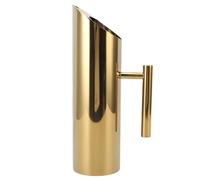 HPZIHUIT Brocca per Acqua in Acciaio Inossidabile 304 Brocca Moderna da 1,5 Litri con Manico Contenitore per Bevande per Tè Caldo Freddo Succo di Caffè (Oro)