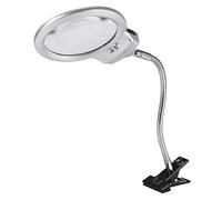 HPZIHUIT Lente d'ingrandimento Piano tavolo Lampa tavolo Lente d'ingrandimento con morsetto a LED ideale per lavori in primo piano su francobolli di monete Ricami per gioielli