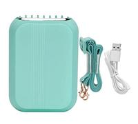 HPZIHUIT Mini ventilatore portatile da collo appeso 3 in 1 Ventilatore senza lama portatile da tavolo USB per la casa all'aperto (Verde)