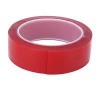 HPZIHUIT Nastro a doppio lato nanometro senza cuciture nastro adesivo rimovibile rosso per poster fotografico a parete (3cm*3m)