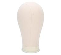 HPZIHUIT Parrucca in blocco di tela di sughero per la realizzazione di parrucche, modello di parrucca per manichino per pratica di styling (22 pollici)