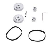 HPZIHUIT Ruota sincrona per stampante 3D 2.4 20+60 denti Foro 8 mm con cinghia 200 mm L 6 mm W