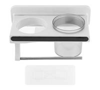 HPZIHUIT Supporto per asciugacapelli Strumento per lo styling Spazzola per capelli Organizzatore Asciugamano Gancio per Bagno Autoadesivo a parete Rack di stoccaggio