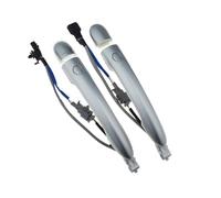HPZPRPCEW 1/2 / 3/4 Pezzi per R&enault per Koleos I 2.0 2008-2024 Argento Esterno Esterno Maniglia Porta con Pulsante Anteriore Posteriore Sinistra Destra(Coppia Anteriore da 2 Pezzi)