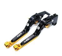 HPZPRPCEW Accessori Moto per Kawasaki Z750 Z 750 2007 2008 2009 2010 2012 Pieghevoli Allungabili Leve Freno Frizione(Oro Nero)