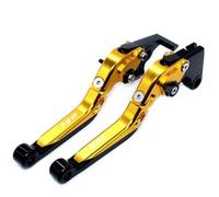 HPZPRPCEW Accessori Moto per Kawasaki Z750 Z 750 2007 2008 2009 2010 2012 Pieghevoli Allungabili Leve Freno Frizione(Oro)
