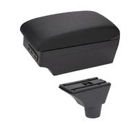 HPZPRPCEW Box Bracciolo Centrale Per Auto Per Opel Per Meriva Box Console Centrale Supporto Gomito Braccio Custodia Di Immagazzinaggio(C-Black black line)