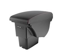 HPZPRPCEW Box Bracciolo Centrale Per Kia Per Soul 2006 2007 2008 2009 2010-2017 Parti Interne In Pelle Per Auto Console Centrale Con USB(B1 vera pelle)