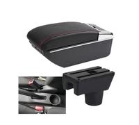 HPZPRPCEW Box Bracciolo Per Mitsubishi Per Attrage Per Mirage Per Space Star Accessori Auto(D1 linea rossa 7USB)