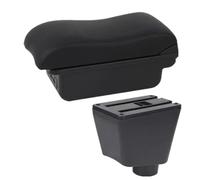 HPZPRPCEW Box Bracciolo Per R&enault Per Clio Captur Per Clio1 Per Clio2 Per Clio3 Per Clio 4 Per Clio RS Captur Console Scatola Di Archiviazione(B black line 3USB)