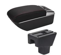 HPZPRPCEW Box Bracciolo Per SUZUKI SX4 Parti Interne Portacenere Bracciolo Auto Parti Di Ricambio Box Portaoggetti Accessori Auto(A1 Nero rosso 7USB)