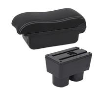 HPZPRPCEW Bracciolo Auto Interno Vanetto Centrale Accessori Auto Per N&issan Per Tiida C11 Per Sylphy Per Tiida Per Latio(C3 Nero bianco SENZA USB)