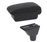 HPZPRPCEW Bracciolo Auto Per Citroen Per Berlingo Contentore Centrale Stile Auto Decor Con Portabicchieri(B1 Linea Bianca)