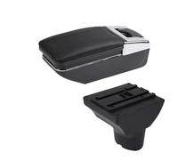 HPZPRPCEW Bracciolo Auto Per Hyundai I20 Box Bracciolo Per Hyundai I20 2012 Retrofit Con Vano Portaoggetti Centrale Per Interni(Una linea nera Nessuna USB)
