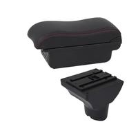 HPZPRPCEW Bracciolo Auto Per Hyundai I20 Portabrasile Per Hyundai I20 Scatola Di Archiviazione Centrale Parti Di Retrofit Interni(B1 Nero rosso 3USB)