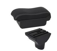 HPZPRPCEW Bracciolo Auto Per Hyundai I20 Portabrasile Per Hyundai I20 Scatola Di Archiviazione Centrale Parti Di Retrofit Interni(B3 Nero bianco 3USB)