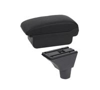 HPZPRPCEW Bracciolo Centrale Scatola Di Archiviazione Interni Retrofit Per Citroen C3 C4 Scatola Bracciolo Accessori Auto(A1 Linea nera SENZA USB)