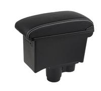 HPZPRPCEW Bracciolo Centrale Scatola Portaoggetti Per R&enault Per Duster Per Dacia Per Duster 2019 2020 2021 2022(B3 Nero bianco 3USB)