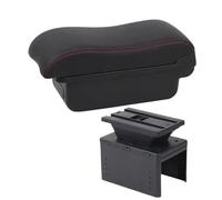 HPZPRPCEW Bracciolo Modello Universale Bracciolo Universale Scatola Bracciolo Auto Accessori Auto Scatola Di Archiviazione Scatola Bracciolo Centrale(A1 linea rossa Nessuna USB)