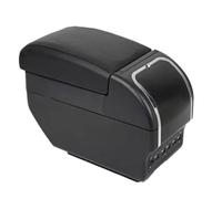 HPZPRPCEW Bracciolo Per Suzuki Per Ertiga Con Portabicchieri Accessori Console Centrale Universale Doppia Modifica USB(E black line 9USB)