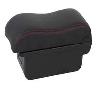 HPZPRPCEW Brachiolo Per Opel Per Corsa E 2014 2015 2016 2017 2018 2019 Scatola Di Archiviazione Bracciolo Centrale Interno(B1 Nero rosso 3USB)