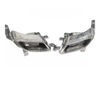 HPZPRPCEW Copertura Decorativa Per Terminale Di Scarico Posteriore Per Hyundai Per Santa Fe DM 2013 2014 2015 In Acciaio Inox(Sinistra e destra)
