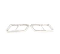 HPZPRPCEW Copertura Per Tubo Di Scarico Posteriore In Acciaio Inox Cornice Per Gola Posteriore Per Serie 2 F44 2020-2024 Accessori Esterni(Argento C)