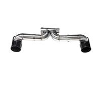 HPZPRPCEW Doppio Per Porsche 718 Per Cayman Per BOXSTER UP GT3 GT4 Look In Acciaio Inox Terminale Di Scarico Ugello(NERO)