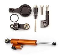 HPZPRPCEW Kit Supporto Per Staffa Stabilizzatrice Ammortizzatore Sterzo Per Moto In Alluminio CNC Per Yamaha YZF R1 R6 2006-2020(Arancia)