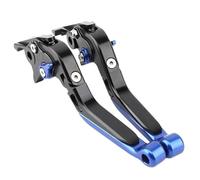 HPZPRPCEW Leve Freno E Frizione Per Suzuki GSX250/GW250/DL250/GSX250R Set Di Leve Freno E Frizione Pieghevoli Regolabili Accessori Motore(Nero Blu)