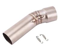 HPZPRPCEW Per B&MW F650GS F700GS F800GS ADV 2013 2014 2015 2016 2017 Terminali Di Scarico Slip-On Per Moto Con Raccordo Centrale(Acciaio inossidabile B)