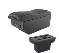 HPZPRPCEW Per Baojun Per Yep Portabraccioli Accessori Auto Dettagli Interni Scatola Immagazzinaggio Ricambi Retrofit(A1 Nero rosso 7USB)
