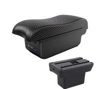 HPZPRPCEW Per Baojun Per Yep Portabraccioli Accessori Auto Dettagli Interni Scatola Immagazzinaggio Ricambi Retrofit(B1 Nero rosso 3USB)