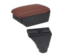 HPZPRPCEW Per C&hevrolet Per Nexia Bracciolo Auto Per C&hevrolet Per Kalos Console Centrale Scatola Di Immagazzinaggio Accessori Auto(C6 brown 7USB)