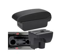 HPZPRPCEW Per C&hevrolet Per Sail 3 Scatola Bracciolo Centrale Per C&hevrolet Per Aveo 3 Scatola Di Immagazzinaggio Parti Retrofit Bracciolo Auto(B3 Nero bianco 3USB)