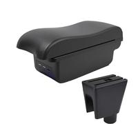 HPZPRPCEW Per C&hevrolet Per Scatola Bracciolo Spark Per C&hevrolet Per Spark 3 III Per Aveo T200 Scatola Di Stivaggio Bracciolo Auto(B2 linea nera 3USB)