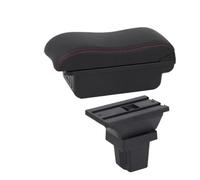 HPZPRPCEW Per C&hevrolet Per Trax Per Tracker 2015 2016 2017 2018 2019 Portabracciolo Auto Scatola Di Immagazzinaggio Braccio Accessori(B2 Black red 3USB)