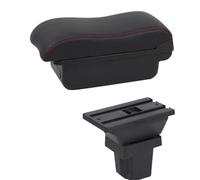 HPZPRPCEW Per C&hevrolet Per Trax Scatola Poggiapolsi Auto Per C&hevrolet Per Tracker 2013-2017 Poggiapolsi In Pelle Console Centrale Ripostiglio USB(B2 Linea Rossa)