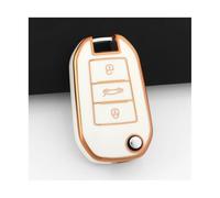 HPZPRPCEW Per C3 C4 Per CACTUS C6 C8 Custodia Cover Portachiavi Guscio Tasto Auto Ribaltabile Accessori(White gold)