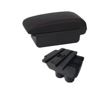 HPZPRPCEW Per Caddy Bracciolo Centrale Scatola Di Immagazzinamento Centrale Accessori Auto Interni Di Retrofitting(B1 Nero rosso 3USB)