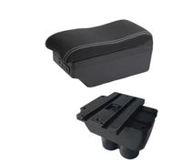 HPZPRPCEW Per Caddy Bracciolo Console Centrale Appoggia Gomiti Scatola Contenitore Con USB Portabicchieri(C white line 7USB)