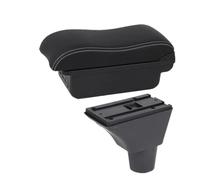 HPZPRPCEW Per Citroen C3 C4 Scatola Bracciolo Auto Per Citroen C3 C4 Scatola Bracciolo Scatola Di Immagazzinamento Interno Parti Di Retrofit(B3 Nero bianco 3USB)