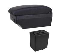 HPZPRPCEW Per Citroen Per Berlingo Bracciolo Parti Di Retrofit Auto Bracciolo Scatola Di Stoccaggio Caricatore USB Interfaccia(E1 Linea Nera)