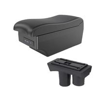HPZPRPCEW Per Citroen Per C-Élysée Scatola Bracciolo Scatola Di Archiviazione Interno Forniture Auto Modificate Con Dettagli USB(A2 Black line7 USB)