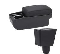 HPZPRPCEW Per Dacia Per Logan 2 Per Dokker Box Bracciolo Auto Bracciolo Auto Accessori Interno Retrofit Scatola Di Archiviazione(C2 Linea nera NO USB)